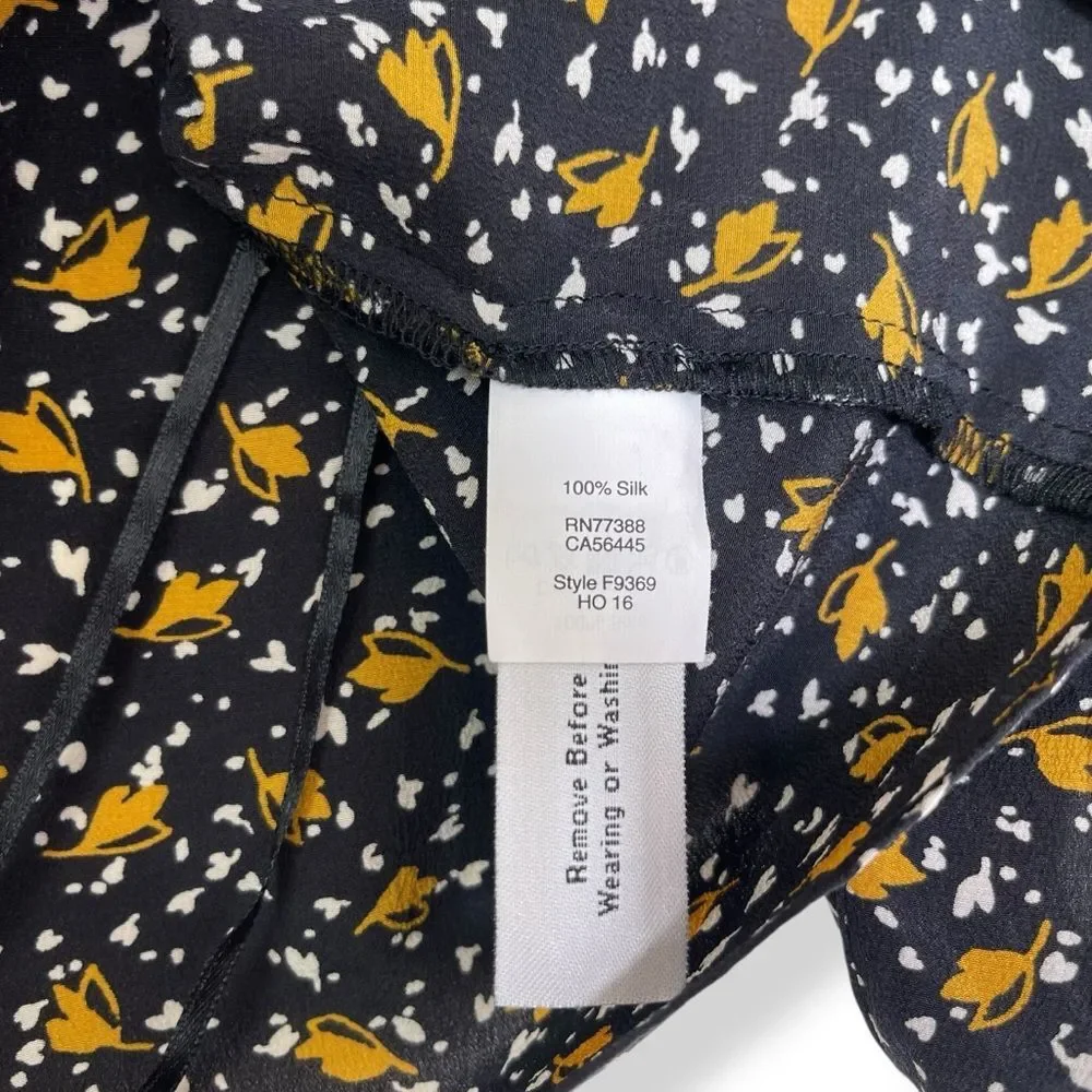Madewell 100% Silk Off-the-Shoulder Top in Falling Leaves